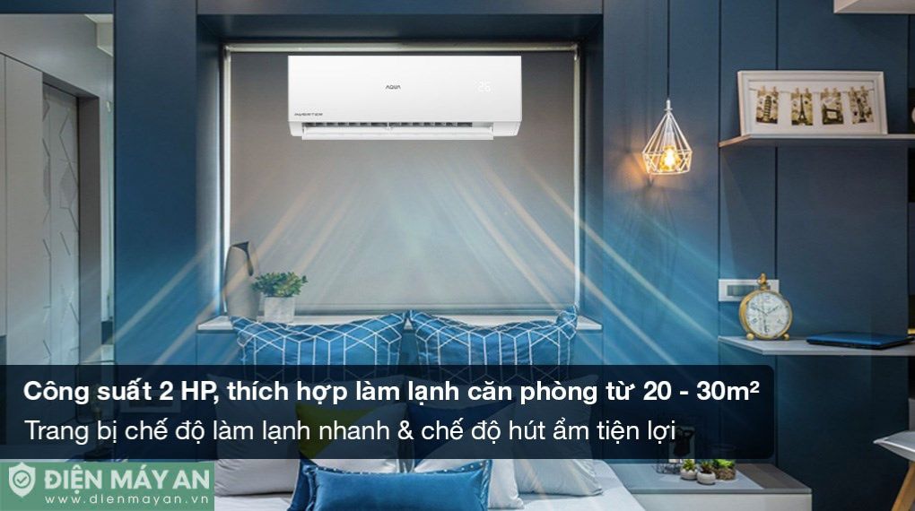 Điều hòa Aqua Inverter 18000 BTU 1 chiều AQA-RV18QE
